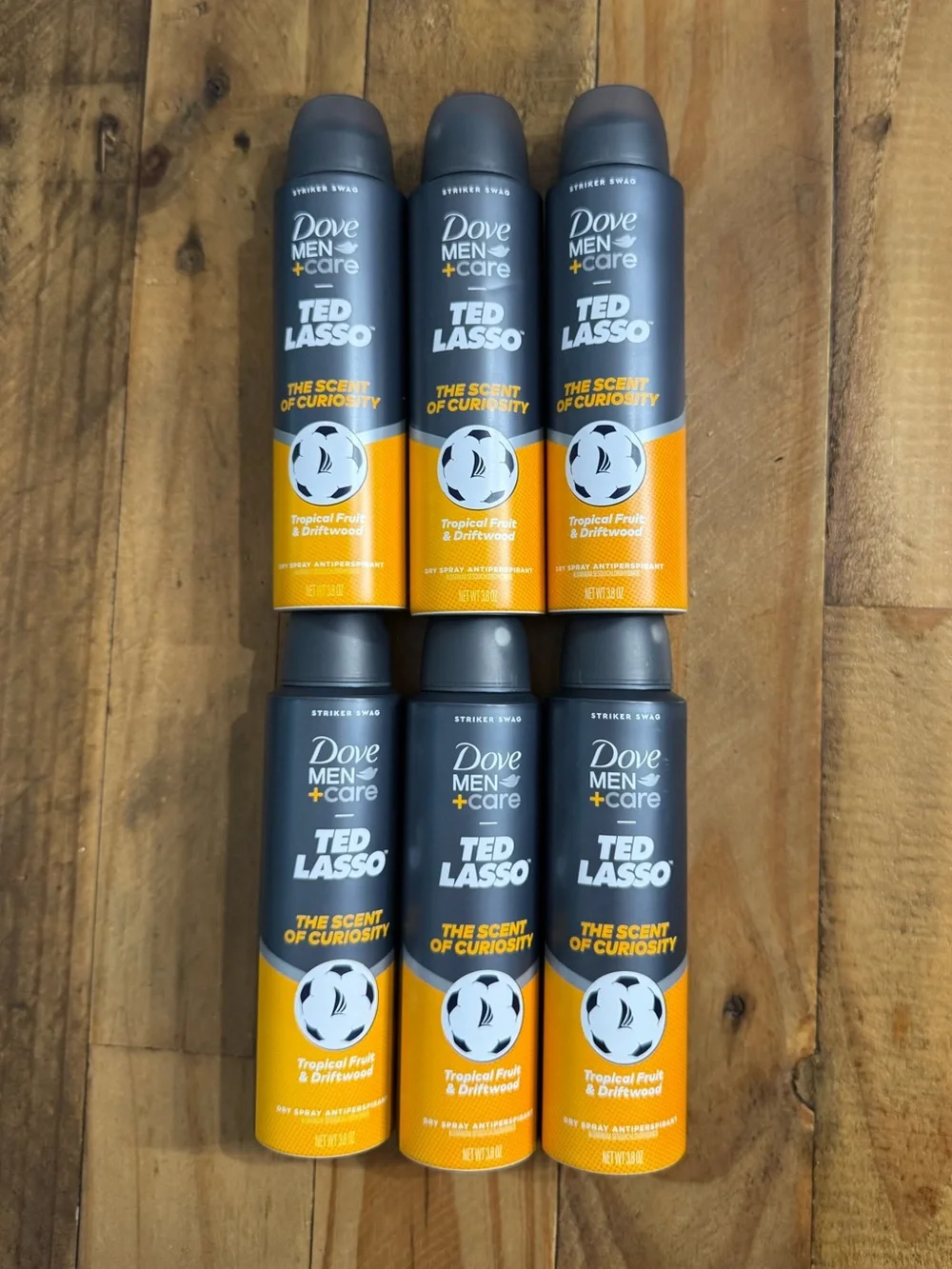 (6) Dove Men + Care Ted Lasso Limited Edition Antiperspirant Deodorant Spray